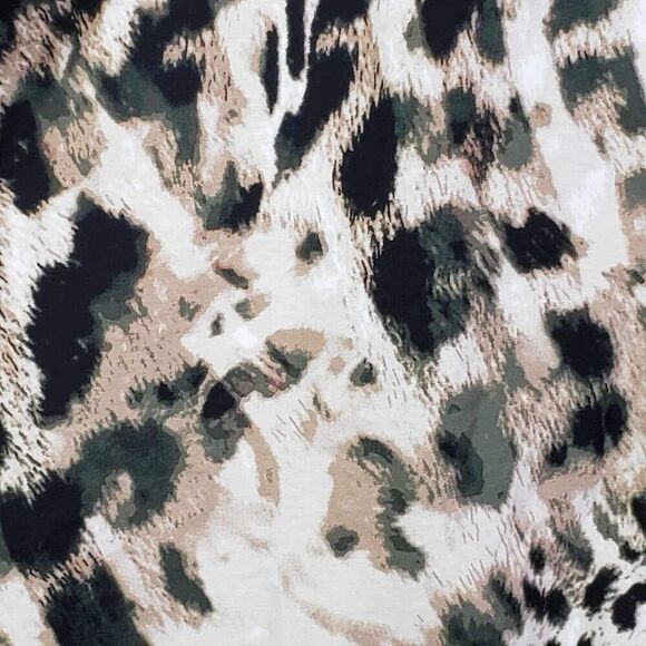 Wynne Layers Shirt Top Popover Tunic Womens Plus 2X LS Animal Print Collared - Picture 4 of 11